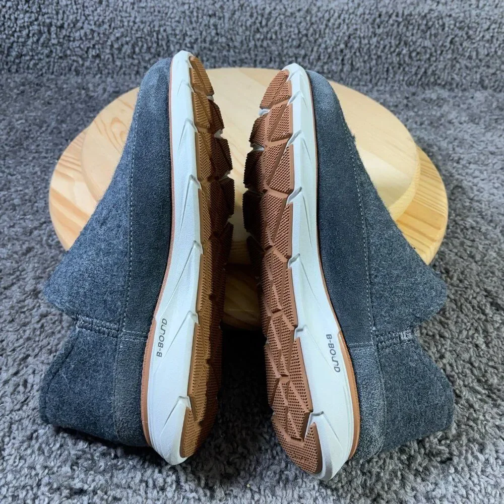LL Bean Downeast Slip Ons Casual Shoe Mens Size 9 Gray Wool